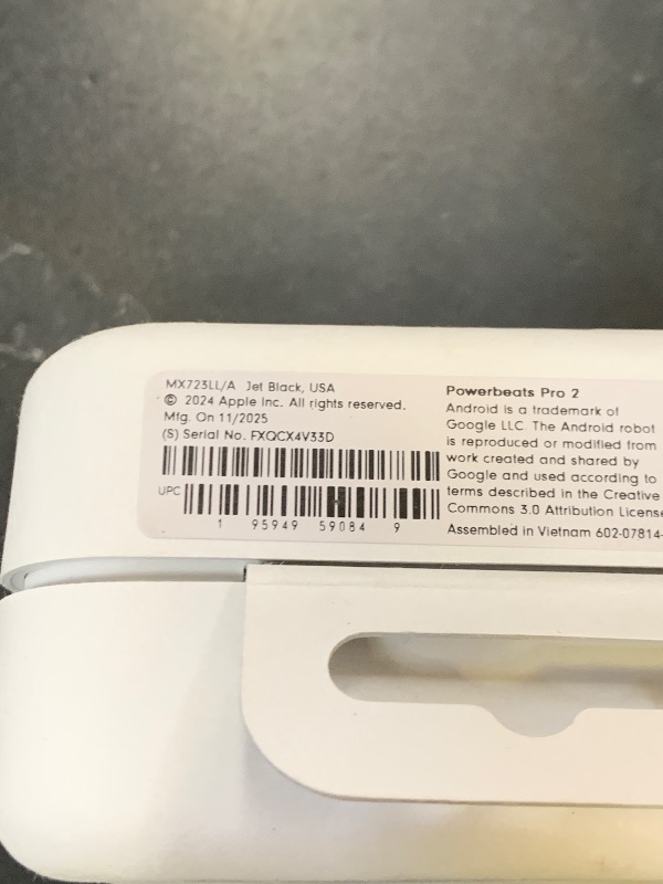 Photo 1 of Beats Powerbeats Pro 2 - Wireless Noise Cancelling Workout Earbuds with Secure- Fit Earhooks, Up to 45-Hour Battery with Charging Case, Sweat & Water Resistant, Heart Rate Monitoring - Jet Black