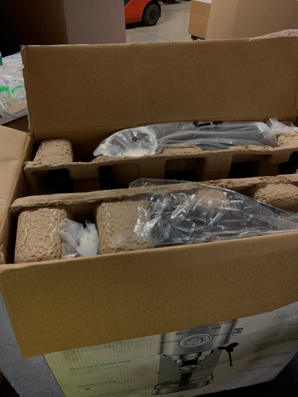 Photo 1 of CASABREWS CM5418 Espresso Machine 20 Bar, Compact Espresso Maker with Steam Milk Frother, Stainless Steel Coffee Machine with 34oz Removable Water Tank for Cappuccino, Gift for Women or Men, Silver