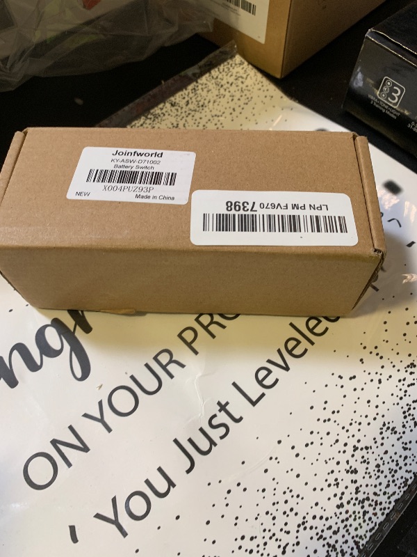 Photo 1 of Joinfworld Top Post Battery Disconnect Switch 12V-48V with Led Voltmeter, DC 5-60V Battery Kill Switch Negative On/Off Battery Cut Off Switch for Marine, Cars, Vehicles, RVs and Boats