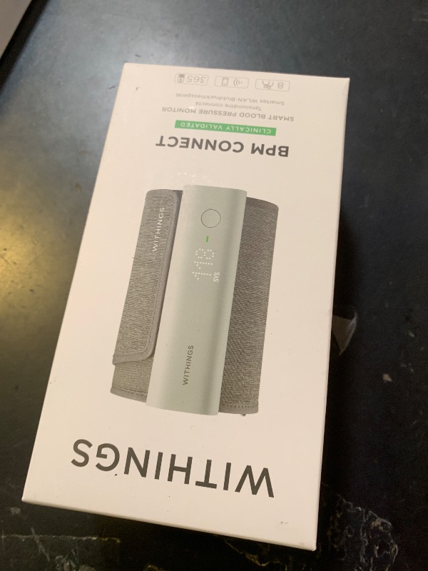 Photo 1 of Withings BPM Connect - Digital Blood Pressure Cuff & Heart Rate Monitor - Blood Pressure Machine Arm Cuff, FDA Cleared, FSA/HSA Eligible, IOS & Android