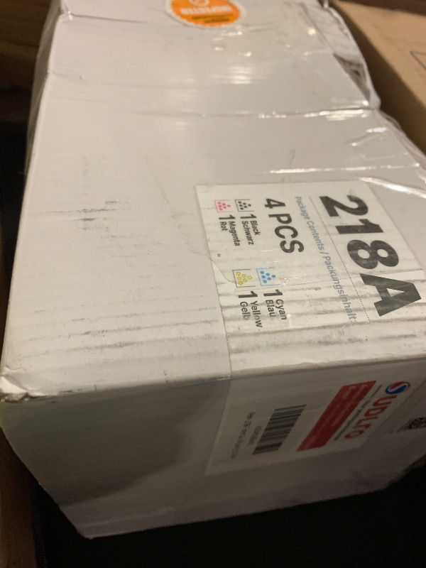 Photo 1 of Compatible HP 218A Toner Cartridges 4 Pack 3301fdw 3301 218 Toner Work for HP 218A 218X Color LaserJet Pro MFP 3301cdw 3201dw 3301sdw Printer Ink | for HP218A W2180A W2180X 218A Toner with Chip