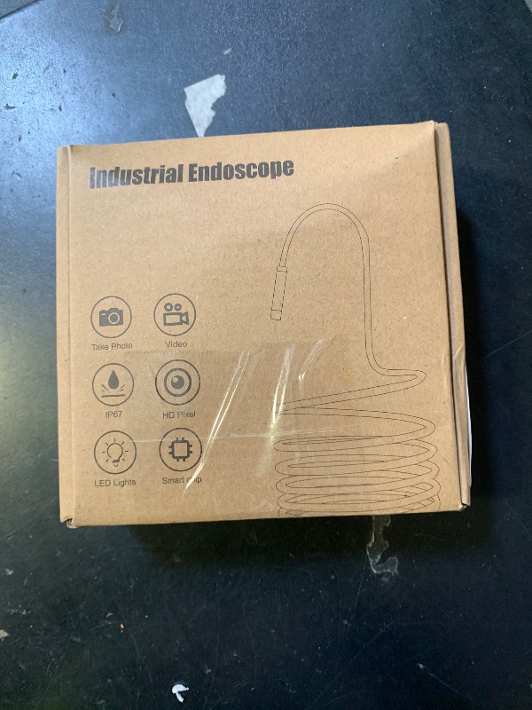 Photo 1 of [Dual-Lens] Endoscope Camera with Light, 1920P HD Borescope with 8+1 Adjustable LED Lights, IP67 Waterproof 16.5FT Semi-Rigid Snake Cord Inspection Camera for iPhone, iPad and Android Phone (Type C)