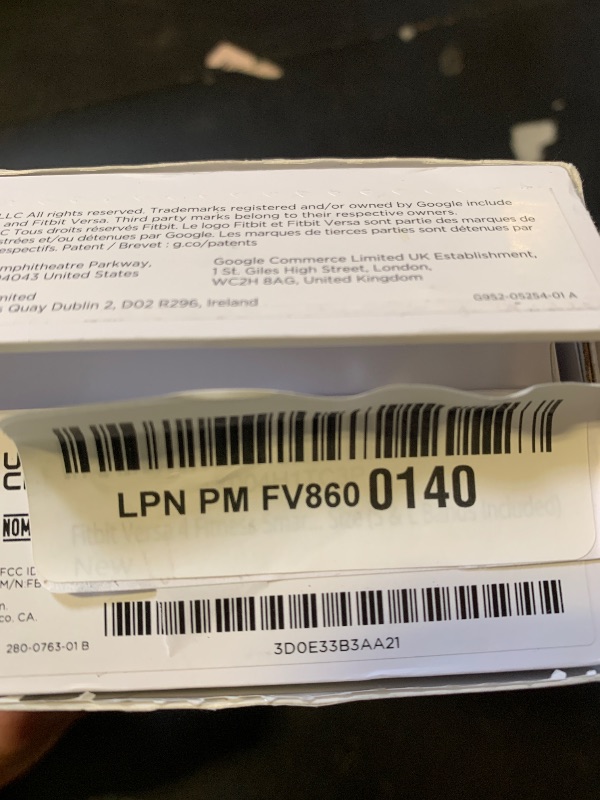 Photo 1 of Fitbit Versa 4 Fitness Smartwatch with Daily Readiness, GPS, 24/7 Heart Rate, 40+ Exercise Modes, Sleep Tracking and more, Waterfall Blue/Platinum, One Size (S & L Bands Included)