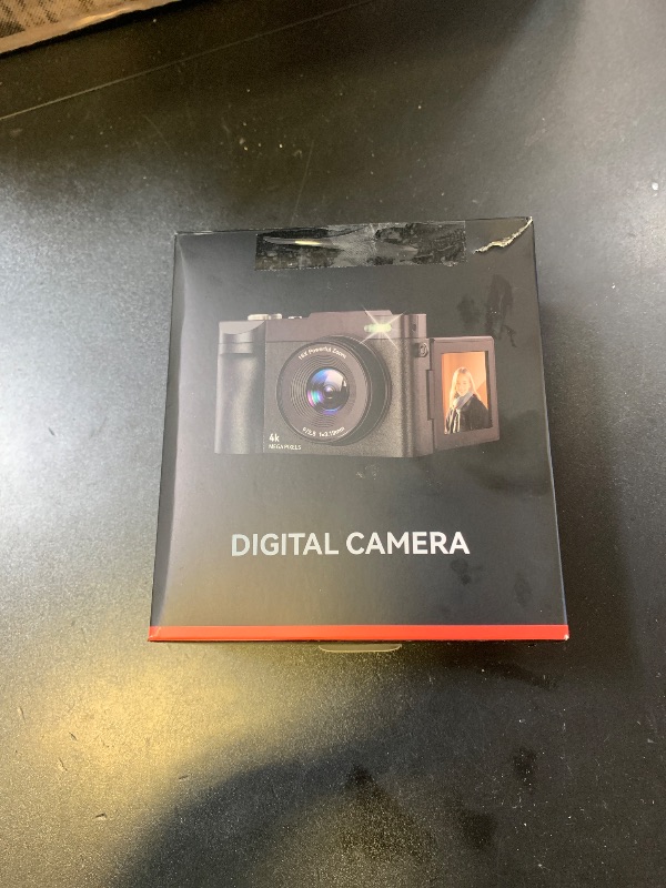 Photo 1 of Digital Camera 4K for Photography Vlogging: 50MP Cameras for Video - 16X Zoom Photo Camera Gifts for Teens Ages 8-16 - 180°Flip Screen Compact Cámara - Point and Shoot Digital Cameras for YouTube
