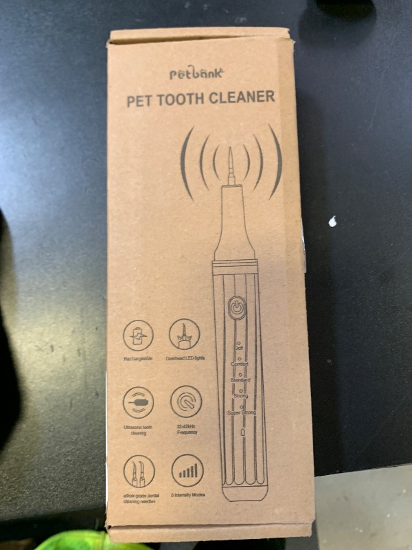 Photo 1 of Petbank 12-in-1 Dog Tooth Brushing Kit - Ultrasonic Tartar Plaque Remover Tool for Teeth with LED Light, Dog Sonic Tooth Cleaner with Dental Tools Scaler Scraper for Dog Teeth Cleaning, USB Charge