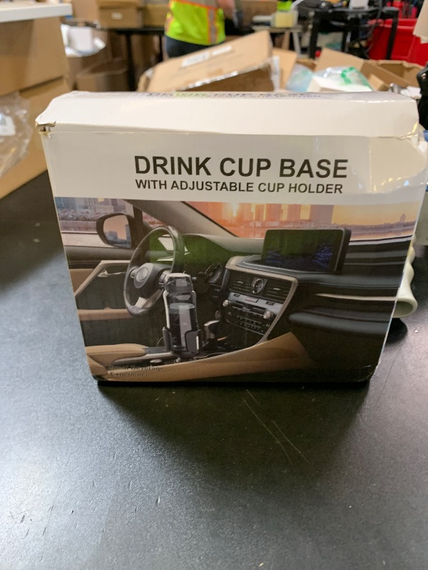 Photo 1 of Cup Holder Expander for Car with Adjustable Holder & Base, Compatible with 10-64oz Yeti Ramblers, Hydro Flask, Nalgene, Stanley, Hold 2.9"-5.5" Large Bottles Mugs Food Drink, Car Cup Holder (2 pcs)