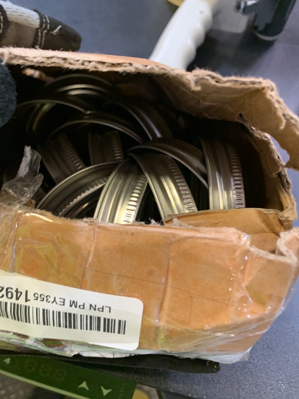 Photo 1 of 24 Pieces Regular Mouth Mason Jar Canning Bands - Reusable Replacement Metal Rings, Practical Screw Jar Bands, Leak Proof Tinplate Metal Rings, Compatible With Mason Jar