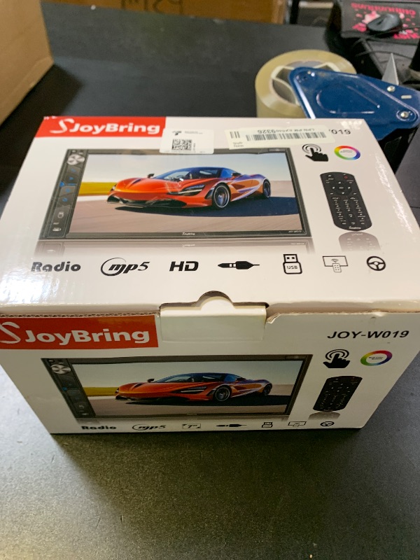 Photo 1 of SJoyBring Upgrade Wireless Double Din Car Stereo with Apple Carplay, Android Auto, Dash Cam, Bluetooth, 4-Channel RCA, 2 Subwoofer Ports, 7" HD Capacitive Touchscreen Car Radio, 60W*4, Backup Camera