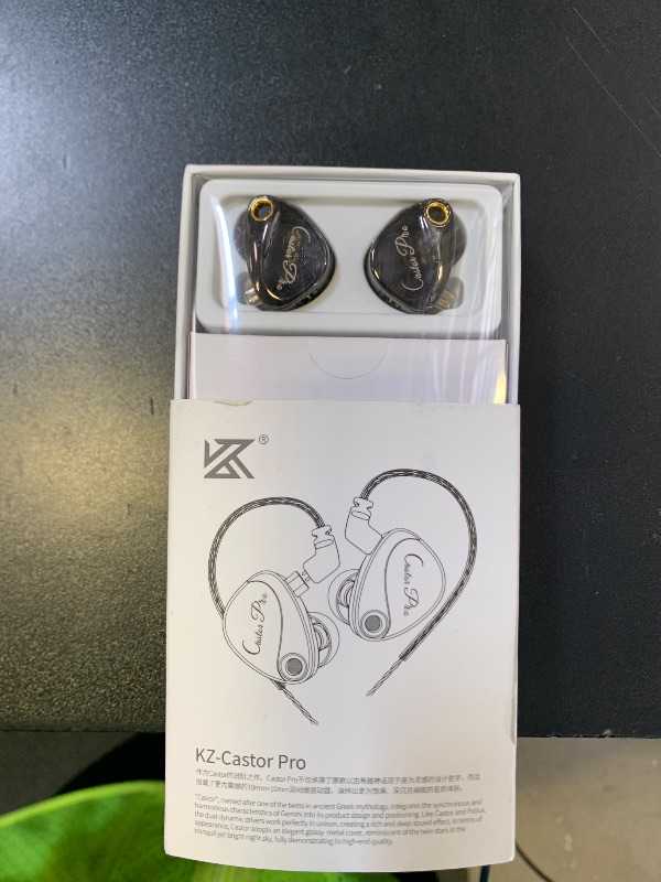 Photo 1 of KZ Castor Pro Tunable in Ear Monitor, HiFi Improved Bass in Ear Headphone, Dual-Dynamic Driver Gaming Earbuds, IEM Earphones with 2PIN-C Detachable Cable