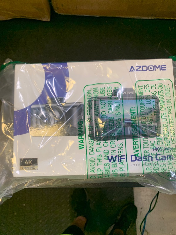 Photo 1 of AZDOME M01 Max UHD 4K Dash Cam Front and Rear, Built-in Wi-Fi, Free 64GB Card, App Control, 4K+1080 Dash Camera for Car, Built-in ADAS, G-Sensor, IP68 Waterproof, 24H Parking Mode Dashcam