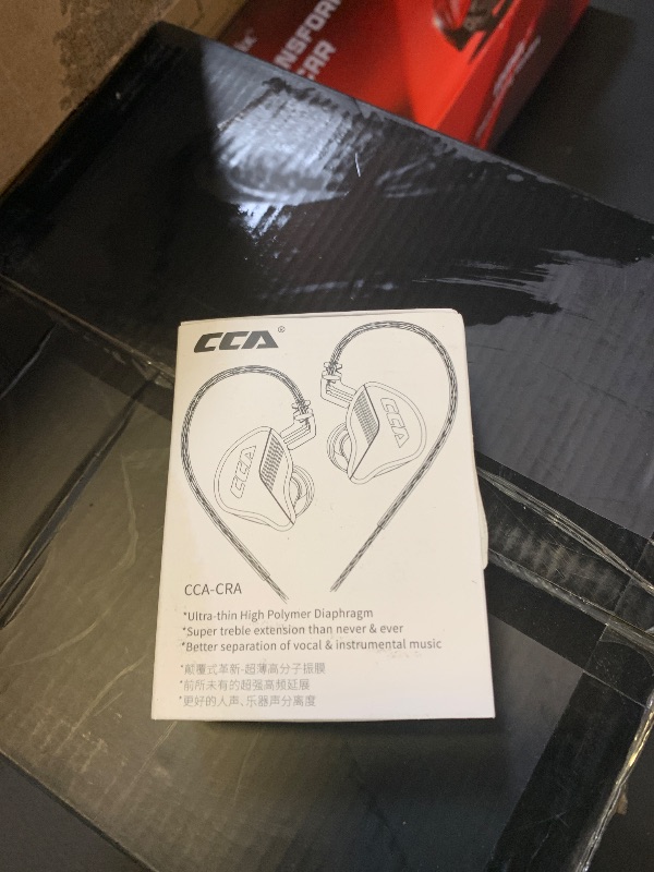 Photo 1 of CCA CRA in Ear Monitor, Ultra-Thin Diaphragm Dynamic Driver IEM Earphones, Clear Sound & Deep Bass in Ear Headphones, Wired Gaming Earbuds with 2 Pin Detachable Cable for Singer Musicians Drummers