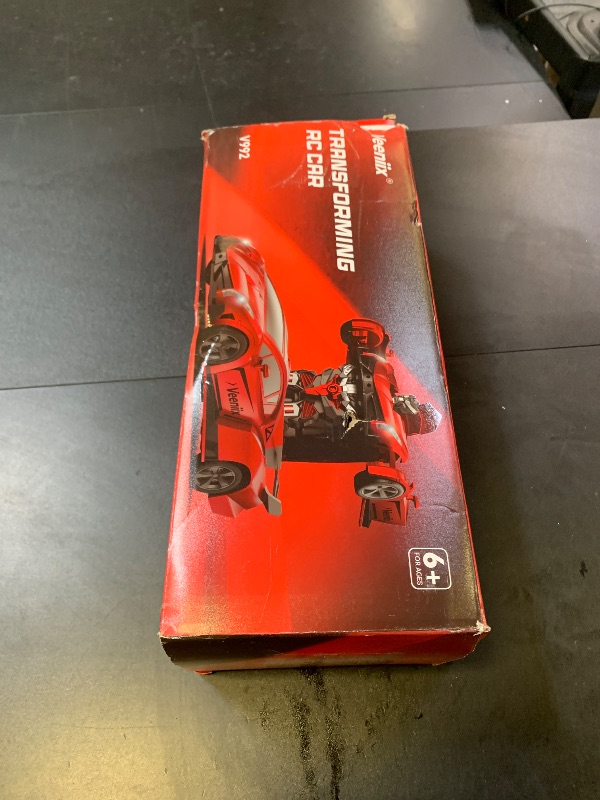 Photo 1 of Veeniix V992 Transform Remote Control Car,Transform Robot RC Cars,1:14 Scale,2-in-1 Robot Toy Car with Sound & Light,Gesture Sensing,Automatic Deformation,Great Gifts Toys for Boys and Girls 4-6 (Red)
