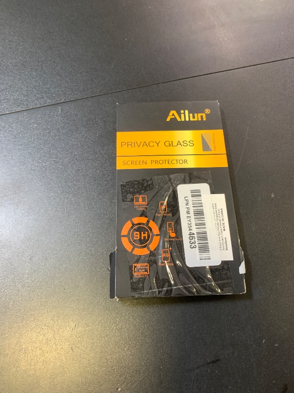 Photo 1 of Ailun Privacy Screen Protector for iPhone 16 / iPhone 15 / iPhone 15 Pro [6.1 Inch] 3 Pack Anti Spy Private Tempered Glass Anti-Scratch Case Friendly [3 Pack][Not for iPhone 16 Pro 6.3 inch]