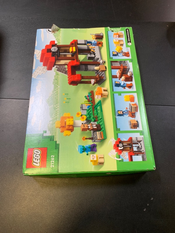 Photo 1 of LEGO Minecraft The Windmill Farm Building Toys - Minecraft Toys for Kids, Boys & Girls, Ages 8+ - 3 Minifigures Included - Birthday Gift for Fans of Videogame - 21262