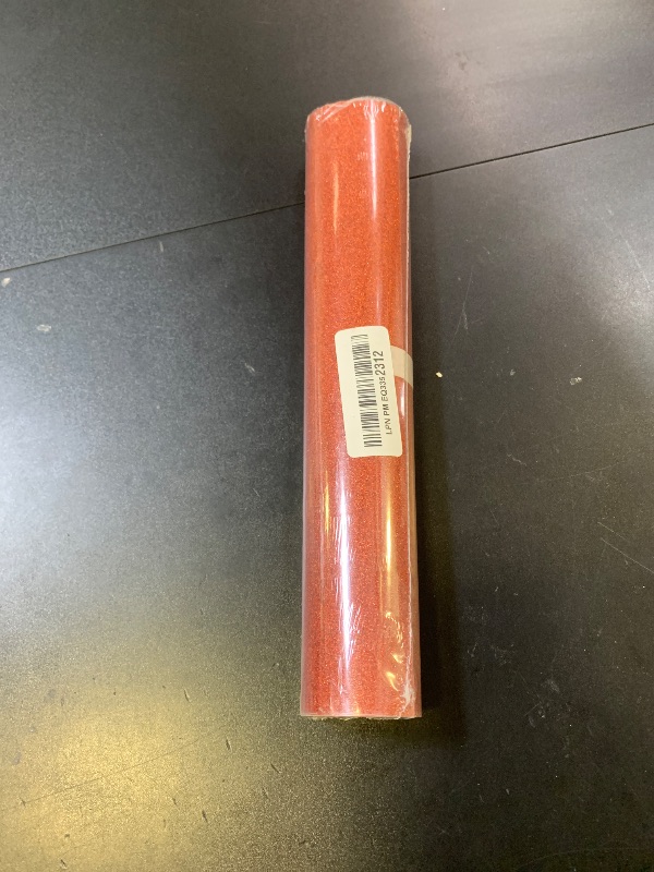 Photo 1 of FANSGUAR Holographic Orange Glitter HTV Roll -12" x6ft Iron on Heat Transfer Vinyl for DIY Shirts Gifts