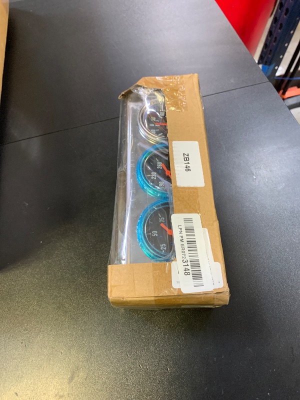 Photo 1 of Triple Gauge Set Universal 3in1 Water Temp Oil Pressure AMP Meter for Car Boat Truck