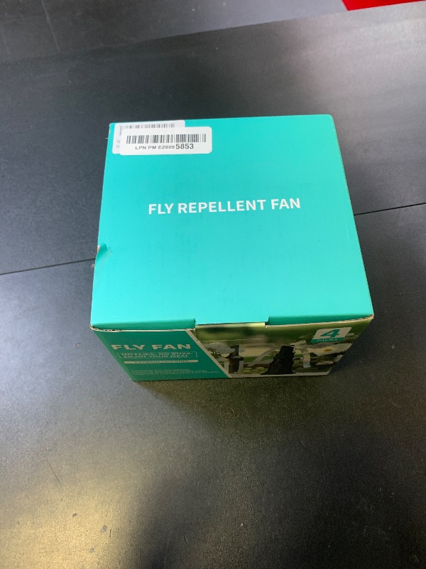Photo 1 of Fly Fans for Tables, Fly Fan Outdoor Indoor Keep Flies Away, Table Top Spinner with Holographic Blades, Flies Deterrent for Picnic, Restaurant, Party, Home, BBQ (4 Pack) (Classic)