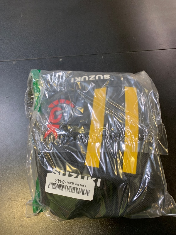 Photo 1 of QK RACING Premium Multi Grip Seat Cover - Compatible Fit for Suzuki RMZ 450 Gripper Seat Cover 2005-2007 Black/Yellow Ribs S37
