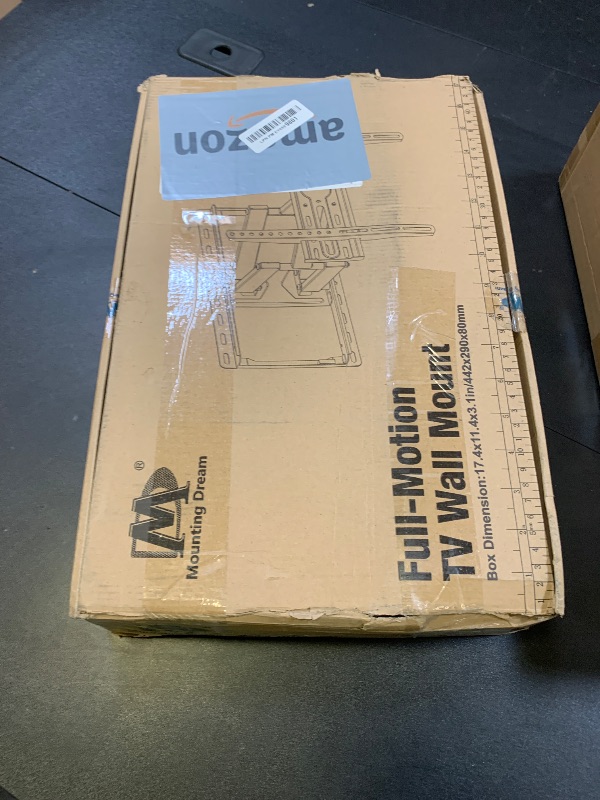 Photo 1 of Mounting Dream TV Wall Mount for 32-65 Inch Television,Mount with Swivel and Tilt, Full Motion Bracket with Articulating Dual Arms, Fits 16inch Studs, Max VESA 400X400 mm, 99lbs, MD2380