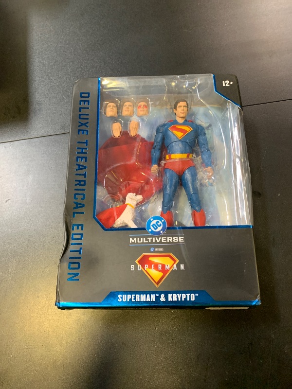 Photo 1 of McFarlane Toys DC Theatrical Deluxe 7in WV1 - Superman with Krypto (Superman Movie)