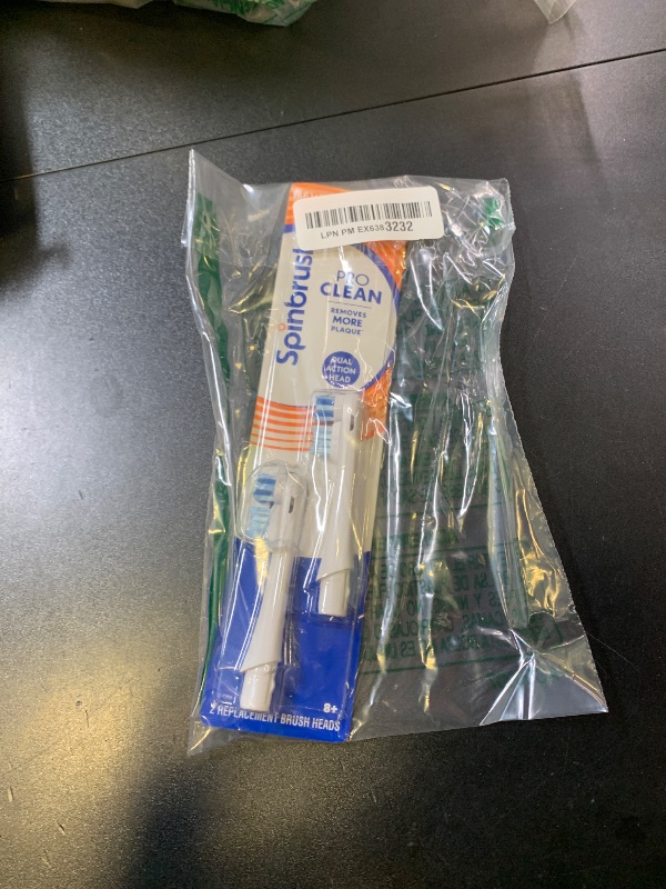 Photo 1 of Spinbrush PRO Clean Replacement Heads, Electric Toothbrush Refills, Medium Bristles, 2 Count