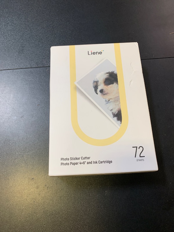 Photo 1 of Liene Photo Paper & Cartridge, 2 Ink Cartridge Refill & 72 sheets photo papers, 4x6", Dye Sublimation, Water & Oxidation-Proof, Compatible w/Liene PixCut S1 Photo Sticker Printer and Cutter