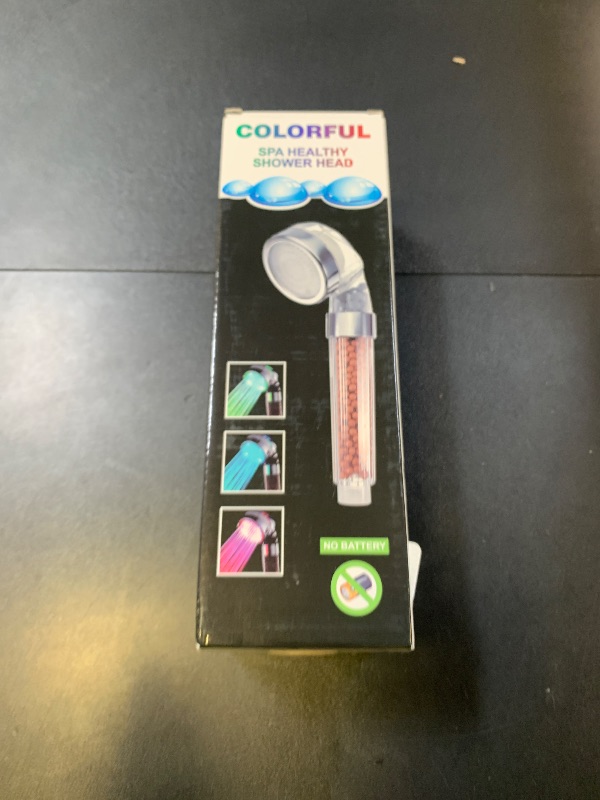 Photo 1 of Vacto LED Handheld Shower Head Set with Filtration, Automatic 7-color Changing Shower Head Kit, High Pressure Handheld Shower Head with Hose and Bracket, Water Saving Showerheads with Filtration Beads