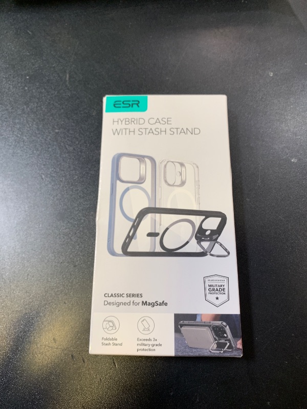 Photo 1 of ESR for iPhone 16 Pro Case, Camera Control Button Compatible with MagSafe, Military-Grade Protective Case for iPhone 16 Pro, Built-in Stash Stand iPhone Case, Scratch-Resistant Back Cover, Clear