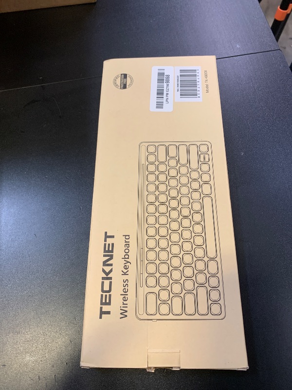 Photo 1 of TECKNET Wireless Bluetooth Keyboard, Slim Rechargeable Keyboard (2.4G+BT 5.0), Multi-Device Easy-Switch, Quiet Typing, Silent Mini Portable Cordless USB Computer Keyboards for Windows Laptop PC, Gray