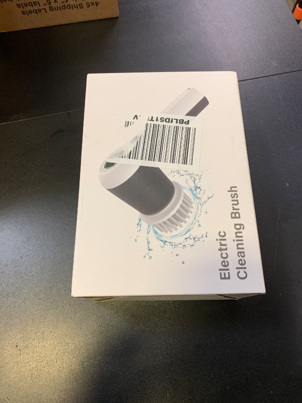 Photo 1 of PUFTEM Electric Spin Scrubber, Cordless Shower Scrubber with Battery Level Display, 2 Speeds Electric Scrubber for Cleaning with 6 Replaceable Heads, Cleaning Brush for Bathroom/Sink/Window