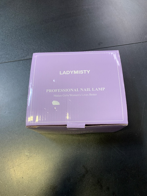 Photo 1 of LadyMisty 72W UV LED Nail Lamp Light Dryer for Nails Gel Polish with 18 Beads 3 Timer Setting & LCD Touch Display Screen, Auto Sensor, Professional Nails, Pink