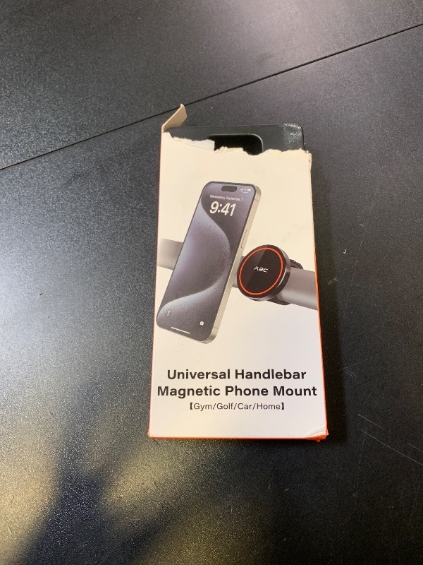 Photo 1 of A2C Stroller Phone Holder Compatible with MagSafe - Magnetic Stroller Mount with Adjustable Strap - One-Hand Operation - Fit for Belly Bars, Hand Bars & Shopping Carts - Essential Stroller Accessory