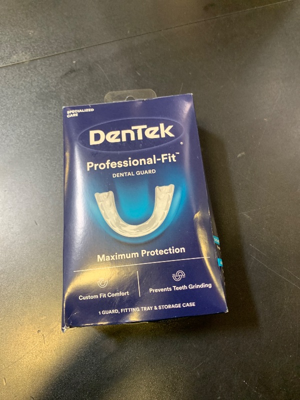 Photo 1 of DenTek Mouth Guard for Nighttime Teeth Grinding, Professional-Fit Dental Guard, 1 Count