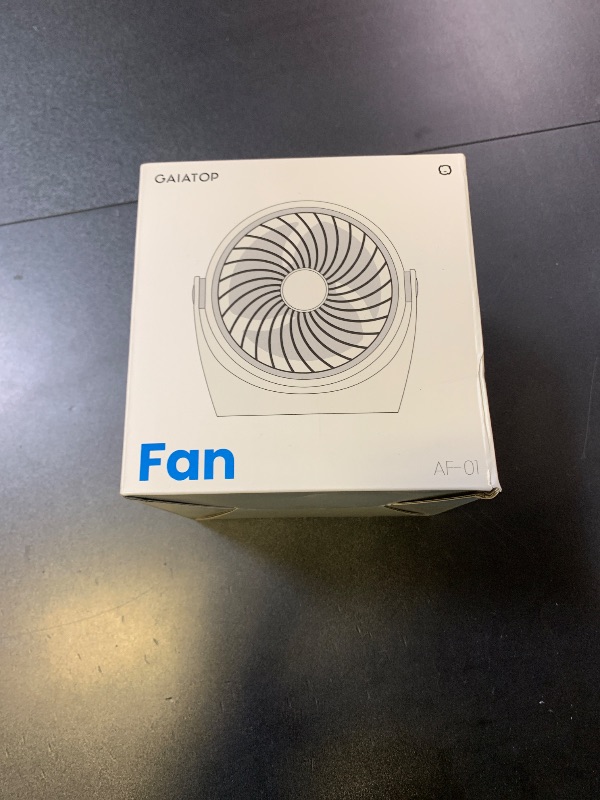 Photo 1 of Gaiatop Desk Fan, 5-Inch Portable Electric Table Desktop Air Circulator Fans, Small but Powerful with 3 Speed 360° Adjustable Tilt for Cooling Home Dorm Office Bedroom Bathroom Kitchen, Black