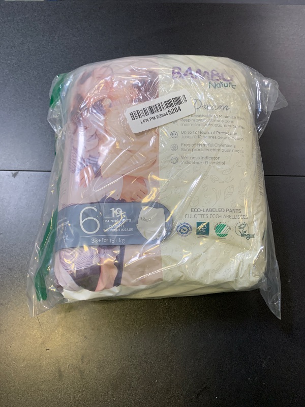 Photo 1 of Bambo Nature Hypoallergenic Training Pants, Eco-Labeled Training Pants, Totally Chlorine-Free - Size 6 (19 Count)