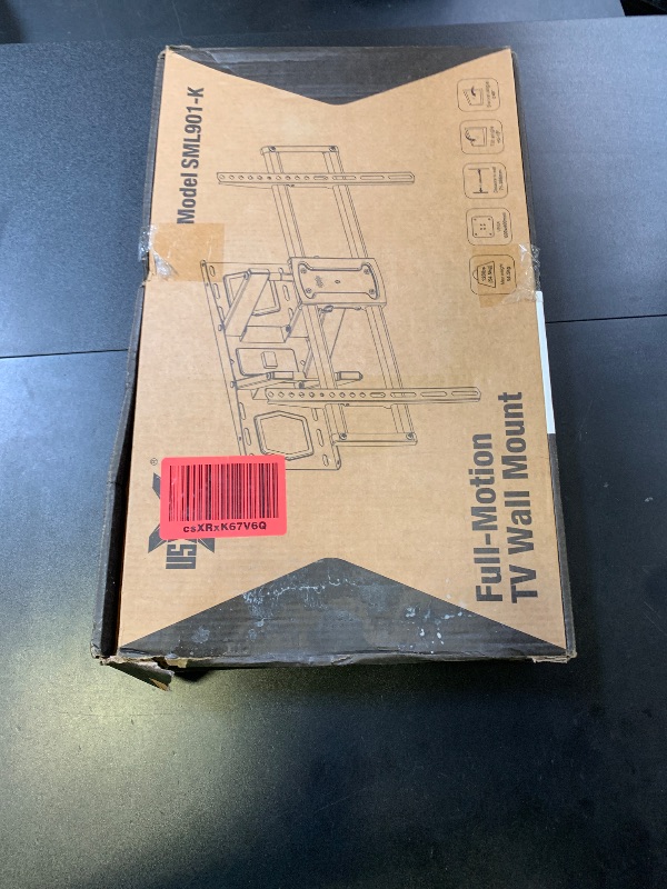 Photo 1 of Full Motion Mount, USX MOUNT UL Listed TV Wall Mount for Most 42-84 inch TVs, Holds up to 120lbs, Max VESA 600x400mm, Swivel TV Bracket with Dual Articulating Arms Tilt Rotation Fits 16" Wood Stud