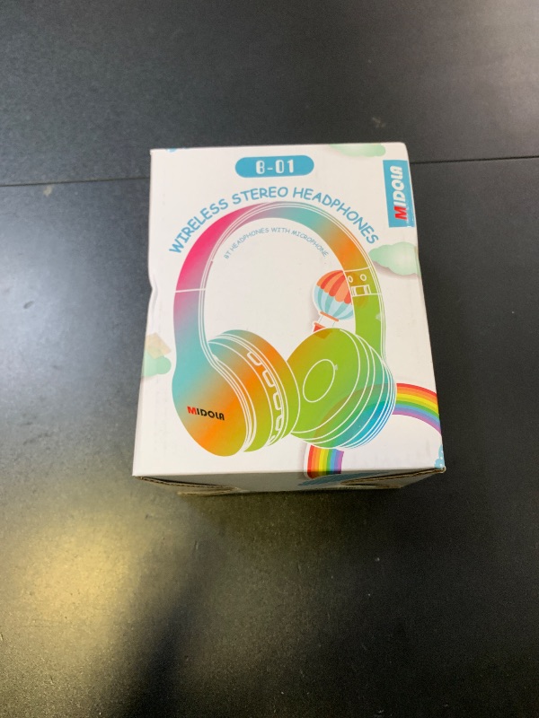 Photo 1 of MIDOLA Kids Headphones Bluetooth 5.4 Wireless 68H Play Time Volume Limit 85/94dB Over-Ear Foldable Headset,Type-C Fast Charging,with Wired Aux Mic for Toddler Child Pad Tablet Pink