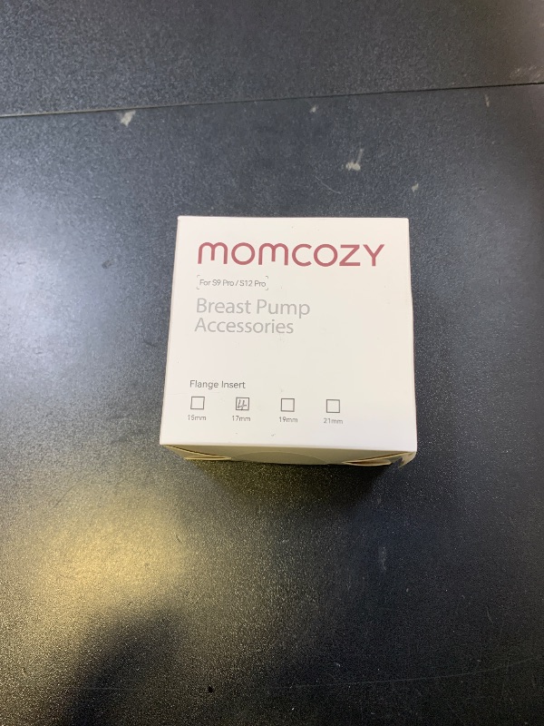 Photo 1 of Momcozy Flange Insert 17mm Compatible with 24mm Flange/Shield of Most Pumps, Insert for Breast Pump Replacement Accessories, 4PCS 17mm