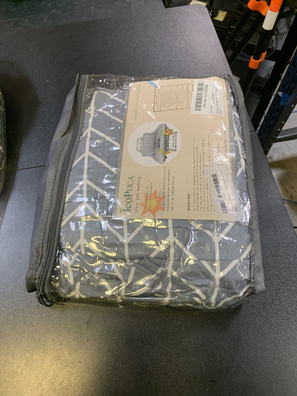 Photo 1 of Shopping Cart Cover for Baby ICOPUCA Cotton High Chair Cover, Reversible, Machine Washable for Infant, Toddler, Boy or Girl (Grey Arrow Print)
