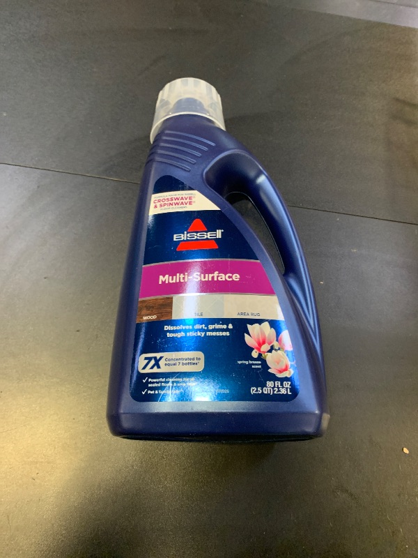 Photo 1 of Bissell MultiSurface Floor Cleaning Formula for Crosswave and Spinwave (80 oz), 1789G