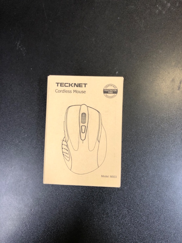 Photo 1 of TECKNET Wireless Mouse, 2.4G Ergonomic Optical Mouse, Computer Mouse for Laptop, PC, Computer, Chromebook, Notebook, 6 Buttons, 24 Months Battery Life, 2600 DPI, 5 Adjustment Levels