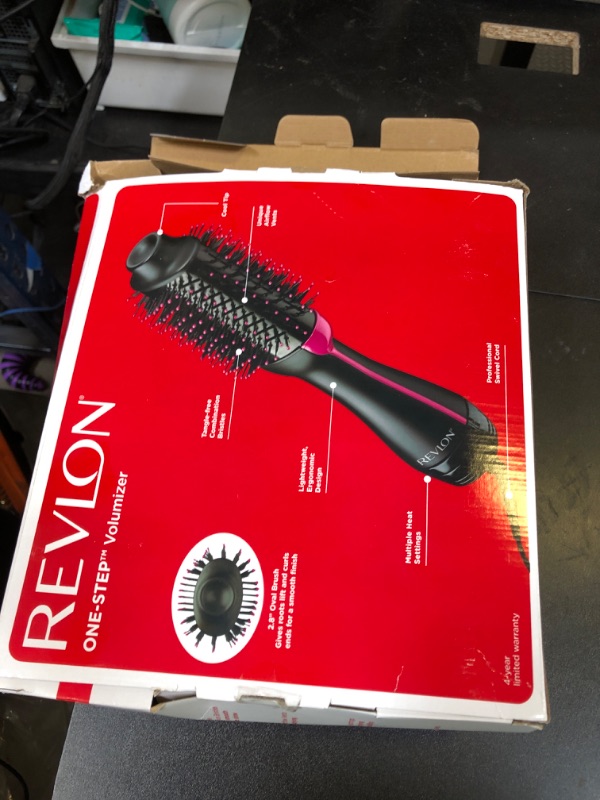 Photo 1 of REVLON One-Step Volumizer Hair Dryer and Styler – Easy Salon-Style Blowouts – Less Frizz, More Shine, and Reduced Heat Damage, for All Hair Types and Lengths (Black)