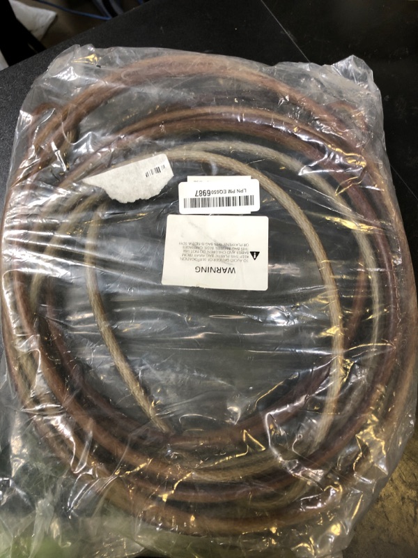 Photo 1 of Titanker Bike Lock Cable,12mm Thick Security Cable with Loops Heavy Duty Steel Cable Vinyl Coated Bike Cable Lock Security Chain (4ft, 7ft, 15ft, 30ft)