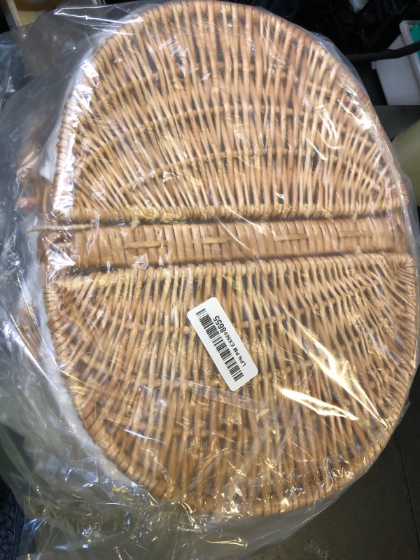 Photo 1 of Hap Tim Wicker Picnic Basket for 2 with Lid - Unique Gifts Ideas for Couple, Engagement, Wedding, Bridal Shower, Family, Christmas - White Elephant Gifts for Adults(Y2408-B1)