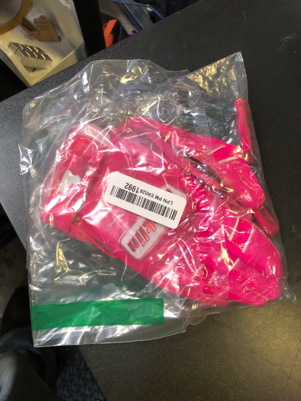 Photo 1 of Franklin Sports MLB Pro Batting Gloves - Adult & Youth Pair - Softball & Baseball - Pink Highlight - Medium
