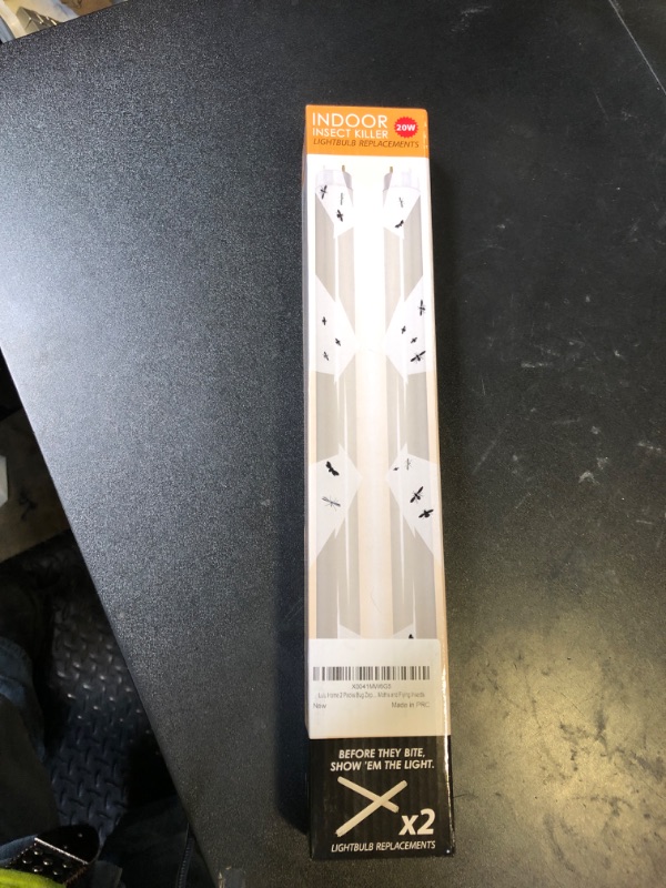 Photo 1 of Lulu Home 2 Packs Bug Zapper Replacement Bulbs, 13" L 10W T8 Light Tubes for 20W Electric Mosquito Killer, Lamp Bulbs Emitting 365nm Light to Attract Gnats, Moths and Flying Insects