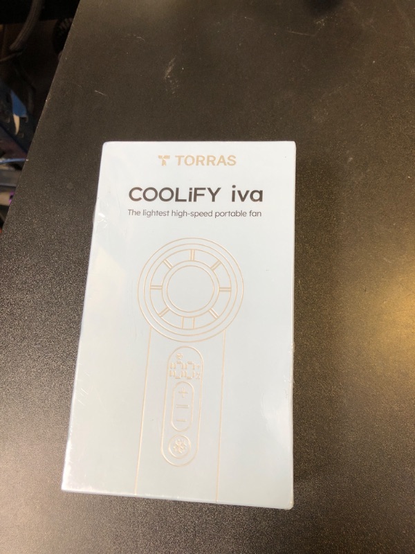 Photo 1 of TORRAS COOLiFY iva Handheld Fan with Ice Cooler, 0-100 Adjustable Speed, Super Mini Powerful Portable Fan 5000mAh Rechargeable, Hand Fans for Travel Essentials, Outdoor, Gifts for Dad Women, Charcoal
