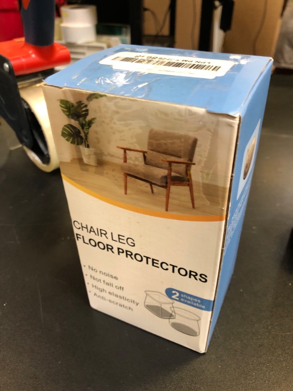 Photo 1 of 28Pcs Chair Leg Floor Protectors for Hardwood Floors Silicone Caps Felt Furniture Pads Covers Clear Chair Sliders, Protect The Floor from Scratches(Fit:1.3"-2")