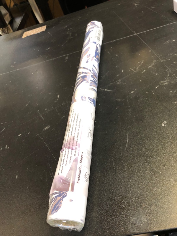 Photo 1 of CiCiwind Blue and White Peel and Stick Wallpaper Floral Wall Paper Boho Self Adhesive Renter Friendly Contact Paper for Bedroom Bathroom William Morris Decor Vinyl Rolls 17.3"×78.7"