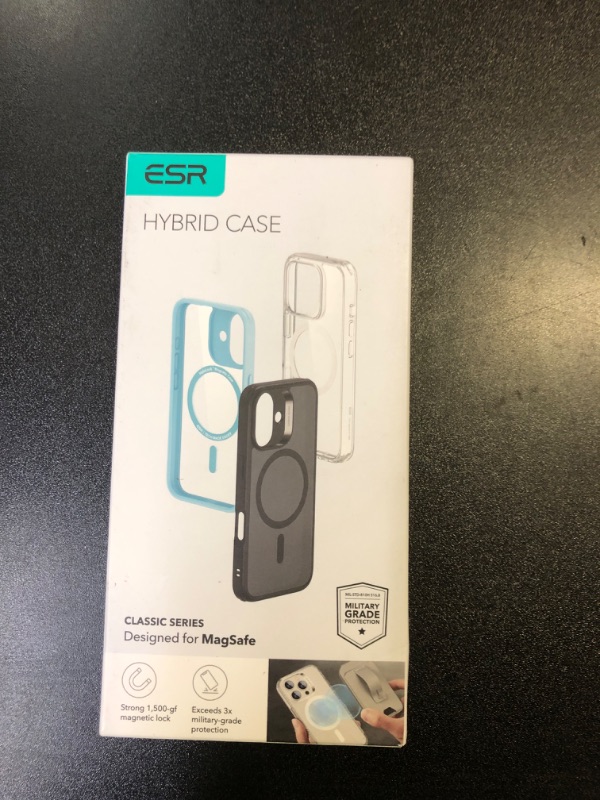 Photo 1 of ESR for iPhone 16 Pro Max Case, Compatible with MagSafe, Shockproof Military-Grade Protection, Magnetic Phone Case for iPhone 16 Pro Max, Classic Hybrid Case (HaloLock), Clear
